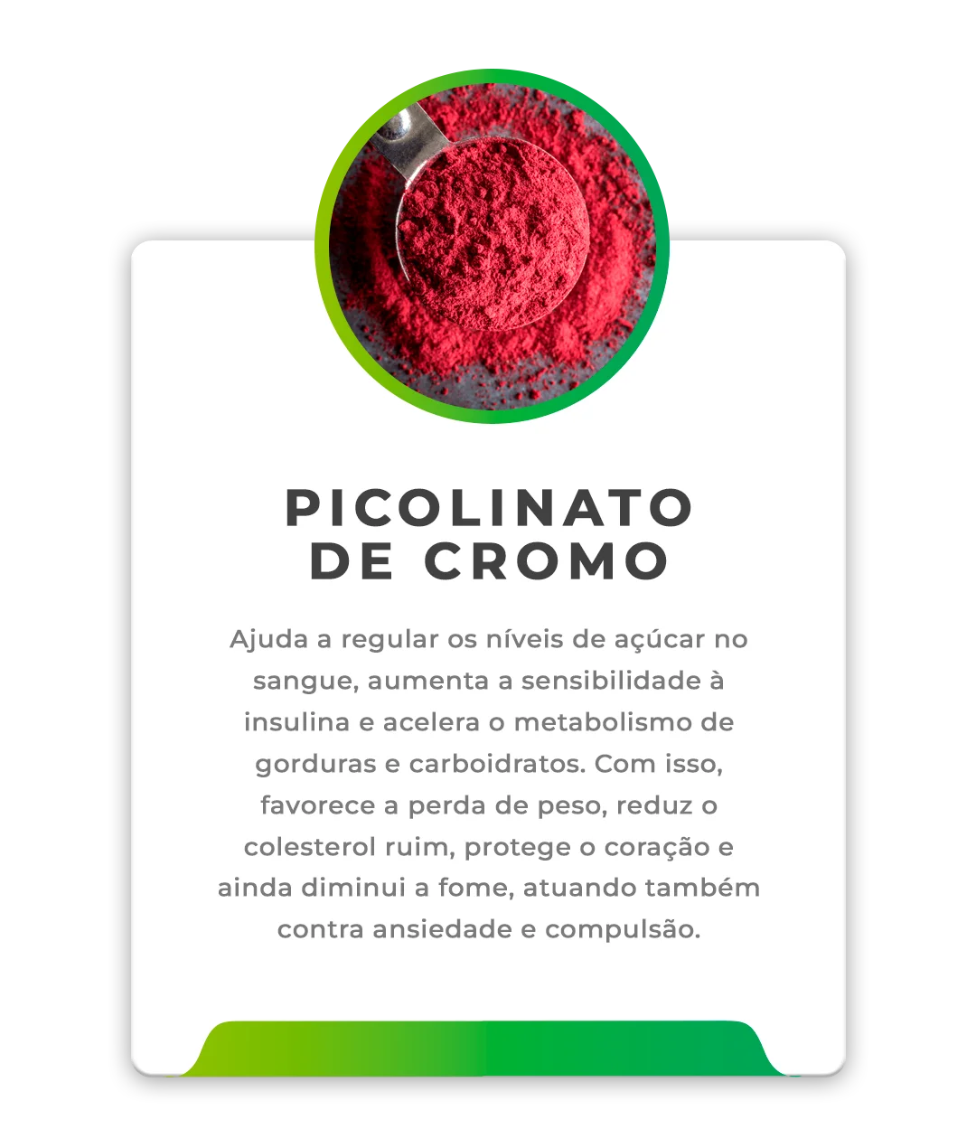Ingrediente Picolinato de Cromo no Slimchá
